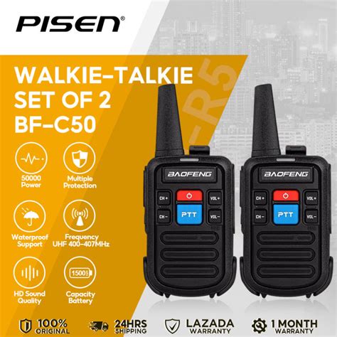 Baofeng BF-C50 Frequency 400-470MHz 16 Channels Mini Ultra Thin Walkie ...