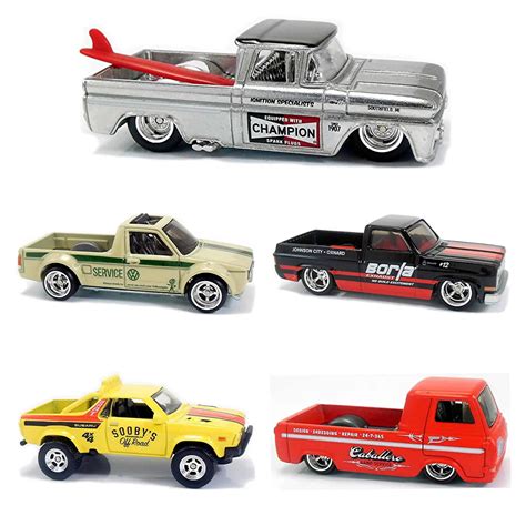 Hot Wheels Car Culture Shop Trucks Set Completo 5 Miniaturas