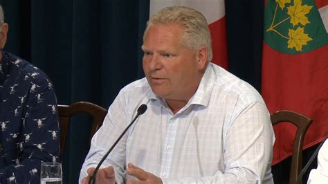 Premier Doug Ford In Lucan For An Announcement Ctv News London