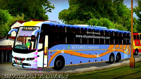 Shyamoli Travels Livery In 4 Varienta Volvo B11R Sleeper Bus Mod For