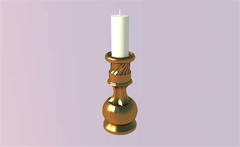 D Model Candle Holder