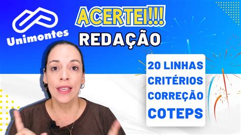 UNIMONTES 2023 REDAÇÃO NOVIDADES YouTube