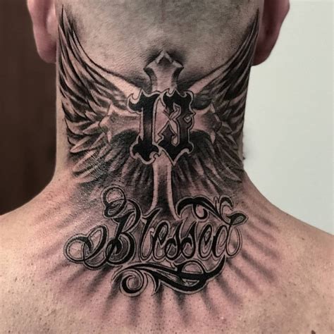 Neck Tattoo By Slava Wenn Ihr Auch Interesse An Einem Coolen Tattoo