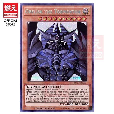 Yugioh CARD Obelisk The Tormentor Obelisk The Tormentor TN19 EN007 SER