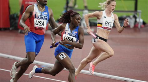 Olympic Track And Field Team USA Disqualified In Mixed 4x400 Relay