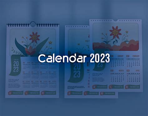 2023 Calendar Design, Illustrated Calendar Design | Behance