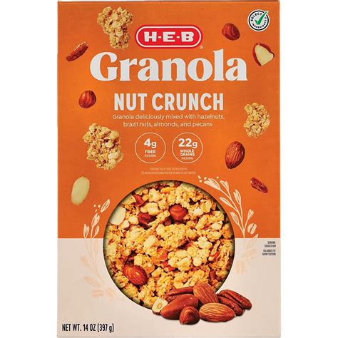 H E B Select Ingredients Granola With Mixed Nuts Shop Cereal At H E B