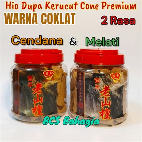 Jual Hio Dupa Tumpeng Kerucut Warna Coklat Buhur Bukhur Hitam Cones