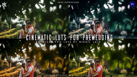 4 Cinematic Luts For Prewedding Pik Templates