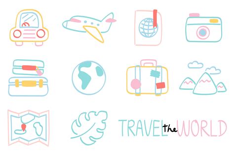 Hand Drawn Travel Graphic By Niradjstudio Creative Fabrica