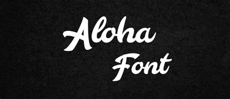 Aloha Font Free Download