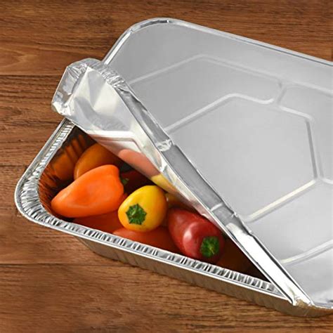 Nyhi 9 X 13 ” Aluminum Foil Pans With Lids 10 Pack Durable