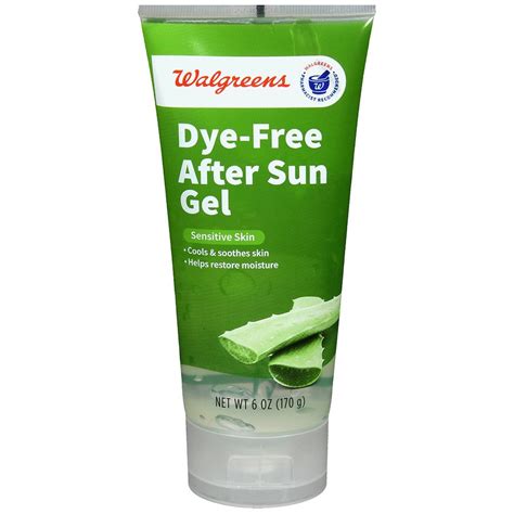 Walgreens Dye Free After Sun Gel Walgreens