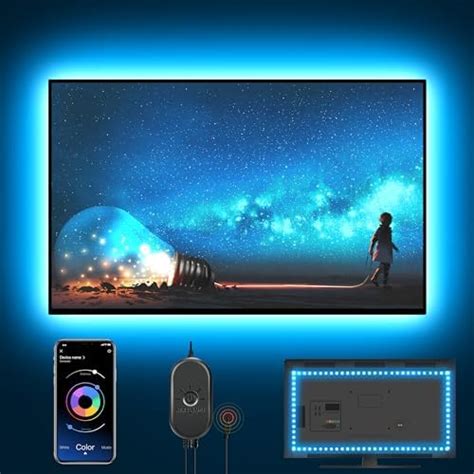 Nexillumi Bande lumineuse LED avec télécommande pour télévision