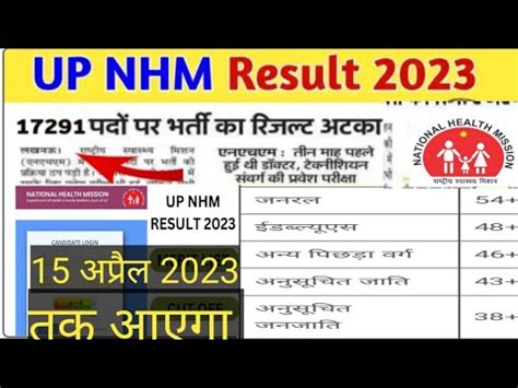 Upnhm Result Update Up Nhm Result Kab Aaega Up Nhm Result