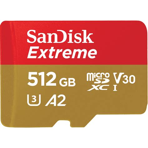 SanDisk 512GB Extreme PLUS UHS I MicroSDXC SDSQXBZ 512G ANCMA