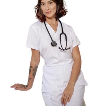 Blusa Scrub Pijama Cirurgico Nao Amassa Gabardine Unissex Sh Donna