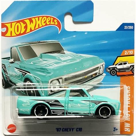 Hot Wheels 67 Chevy C10 Turquoise Scale64