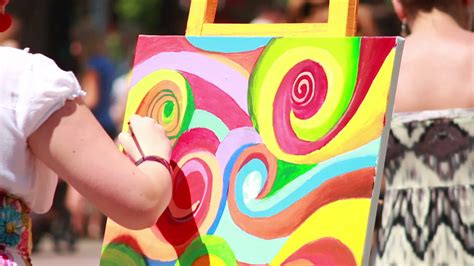 artist painting  picture  stock video  vecteezy