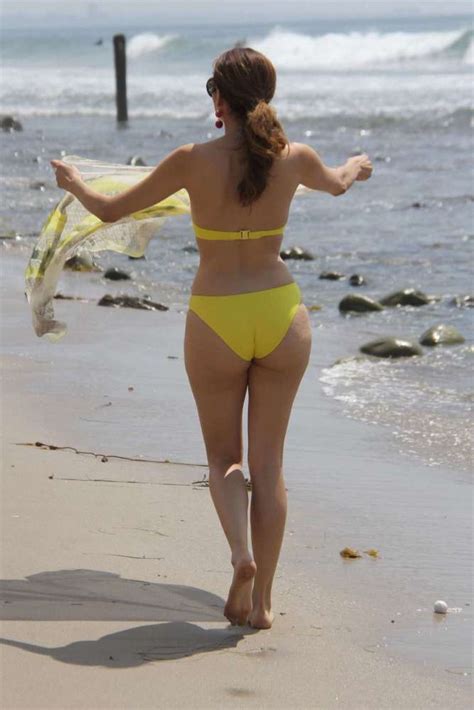 Blanca Blanco In Yellow Bikini