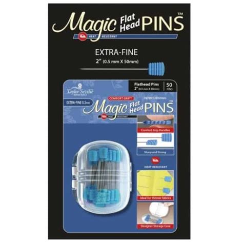 Magic Pins fürs Quilten Flat Head Extra Fine 50 Stück Das Mach