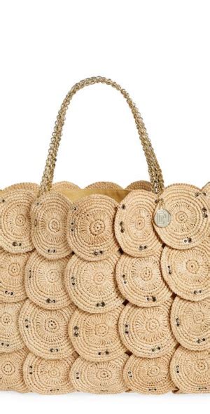 Rabanne Raffia Disc Tote In Natural Light Gold At Nordstrom