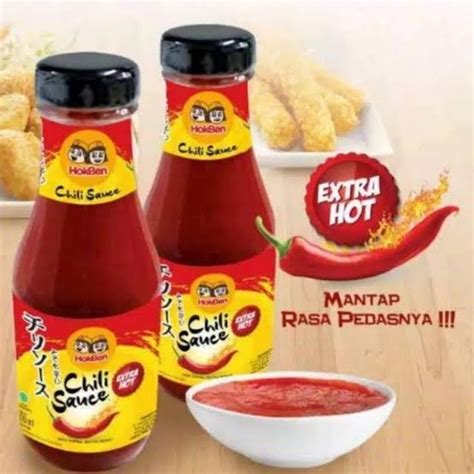 Jual Hokben Chili Sauce Extra Hot Saos Chilli Saus Sambal Cabe Pedas Ml Shopee Indonesia