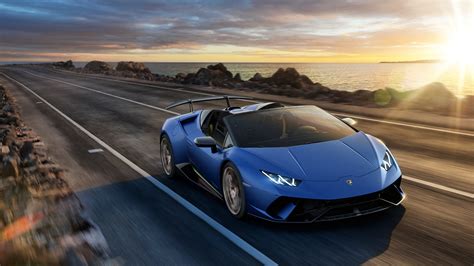 2018 Lamborghini Huracan Perfomante Spyder 2 Wallpaper Hd Car