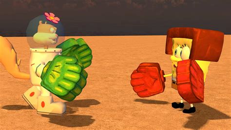 Sandy and Spongebob karate by legoben2 on DeviantArt