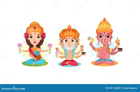 Gods Of Hinduism Vishnu Shiva Brahma Three Main Hindu Deities