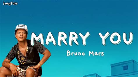 Bruno Mars Marry You Lyrics Youtube