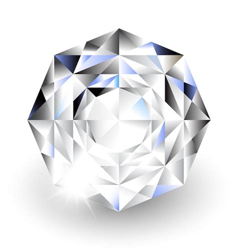 Premium Vector Diamond With Light On White Background