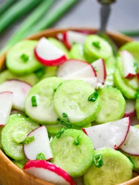 Creamy Cucumber Radish Salad Eat Something Vegan