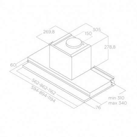 993 41 Campana Encastre Elica Boxin Dry IXA60 60cm