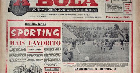 Capas De Jornais Vintage A Bola De Dezembro De Sporting Mais