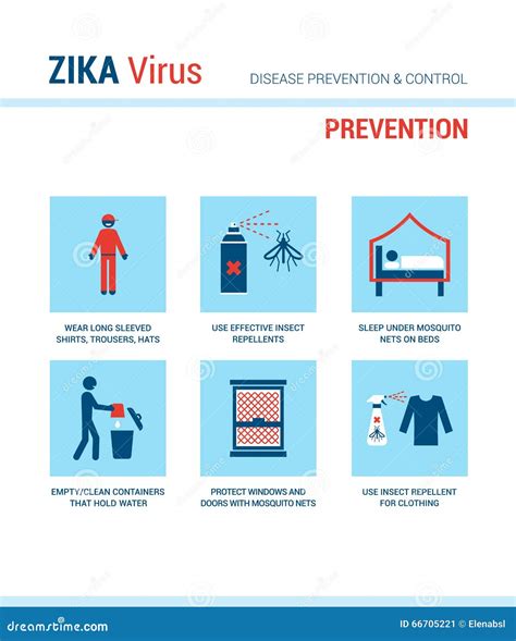 Zika Virus Symptoms Infographics Cartoon Vector | CartoonDealer.com