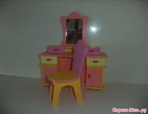 Туалетный столик для кукол. Поделка из фанеры. - Игрушки своими руками ...