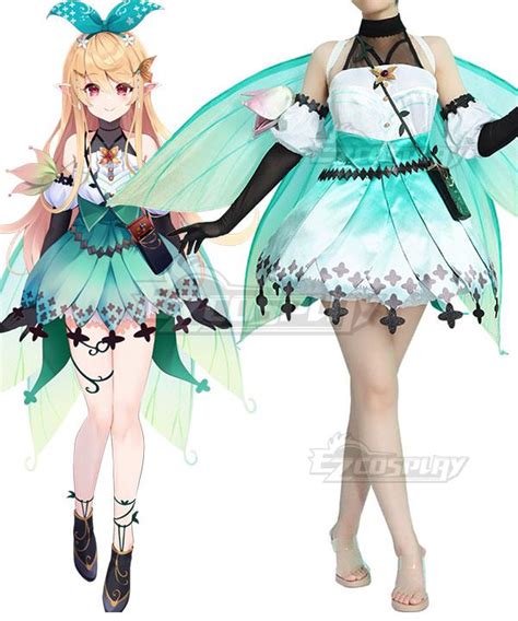 Virtual Youtuber Nijisanji Pomu Rainpuff Cosplay Costume