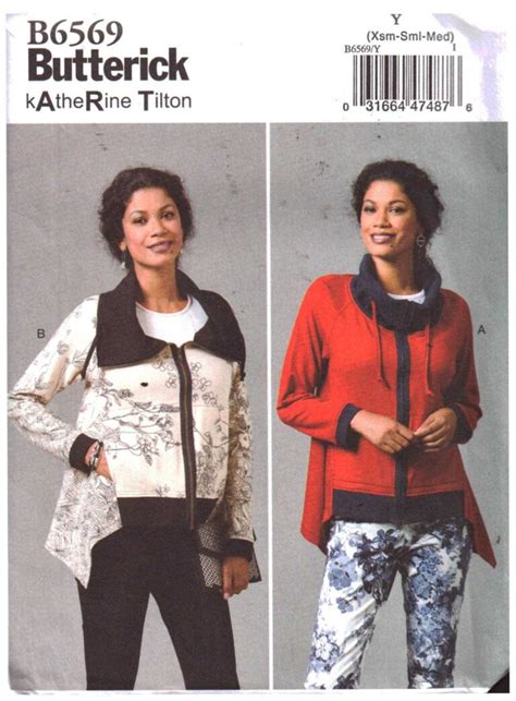 Butterick B6569 Jacket By Katherine Tilton Size Y XS S M Uncut Sewing