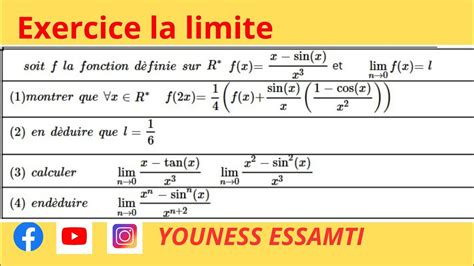 Limite Fonctions Trigonom Triques Forme Ind Termin E Bac Sm