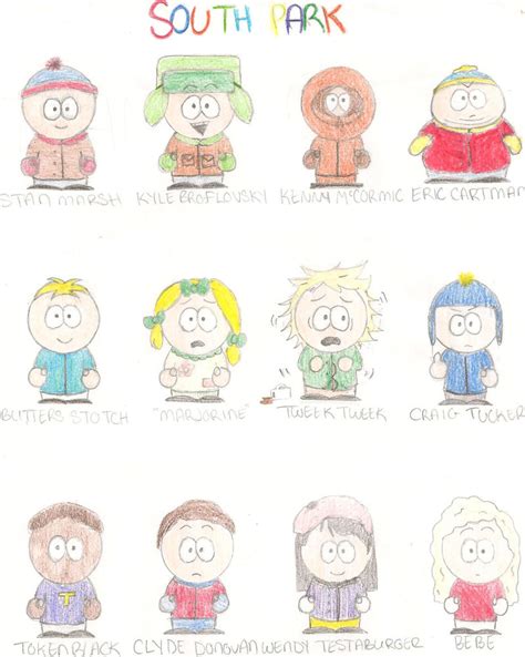 South Park Characters By Ocean0413 On Deviantart