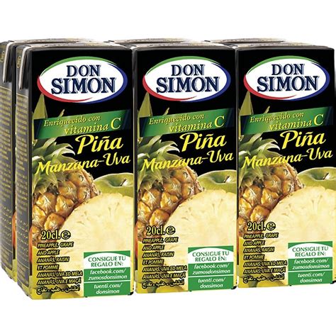 Zumo De Pi A Manzana Y Uva Pack Briks Ml Don Simon