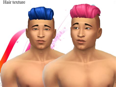 The Sims Resource - hairstyle punk for men