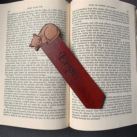 Leather Bookmark - Etsy