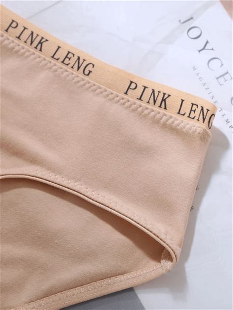 Tween Girl Letter Elastic Waist Low Rise Bikini Briefs Shein South Africa