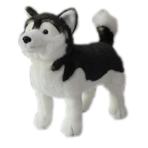 2020 Simulation Animal Alaskan Dog Plush Toy Cute Sled Dog Puppy Doll