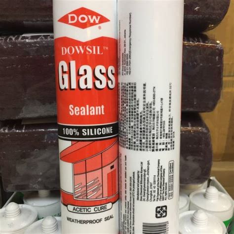 Jual Dow Dowsil Glass Corning Asam Lem Kaca Silicone Sealant Shopee