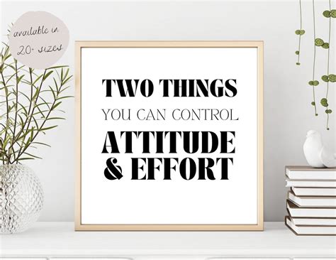 You Can Control Attitude Effort Gift For Classroom Classroom Etsy