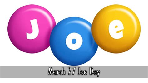 When Is National Joe Day What To Do And All You Need To Know