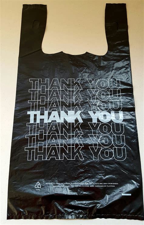 T Shirt Thank You Plastic Grocery Store Shopping Carry Out Bag